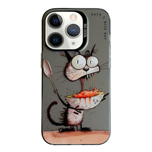 Pour iPhone 11 Pro Max Série de peinture à l'huile de motif animal PC + étui de téléphone en TPU, Series 10