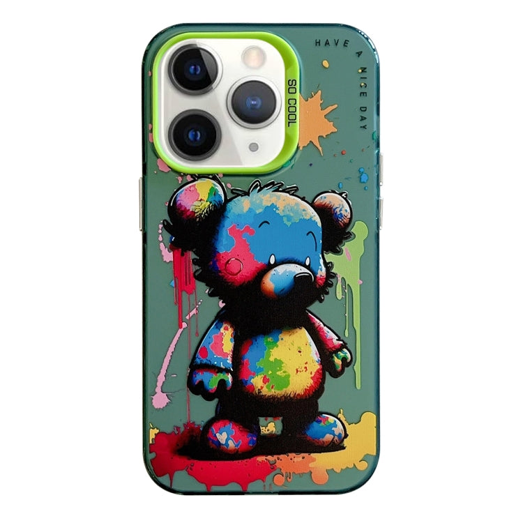 Pour iPhone 11 Pro Max Série de peinture à l'huile de motif animal PC + étui de téléphone en TPU, Series 10