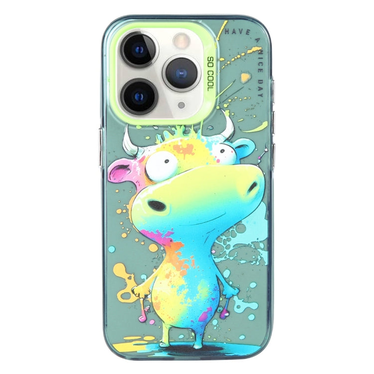 Pour iPhone 11 Pro Max Série de peinture à l'huile de motif animal PC + étui de téléphone en TPU, Series 10