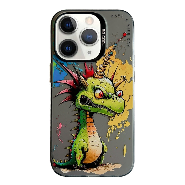 Pour iPhone 11 Pro Max Série de peinture à l'huile de motif animal PC + étui de téléphone en TPU, Series 10