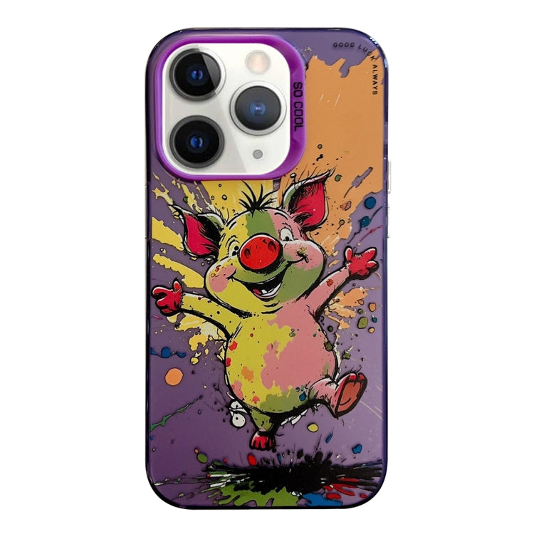 Pour iPhone 11 Pro Max Série de peinture à l'huile de motif animal PC + étui de téléphone en TPU, Series 10