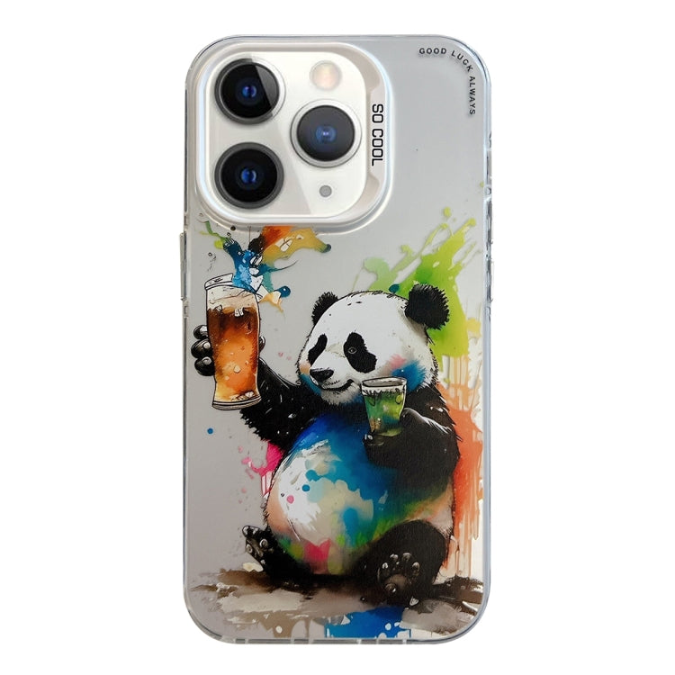 Pour iPhone 11 Pro Max Série de peinture à l'huile de motif animal PC + étui de téléphone en TPU, Series 10