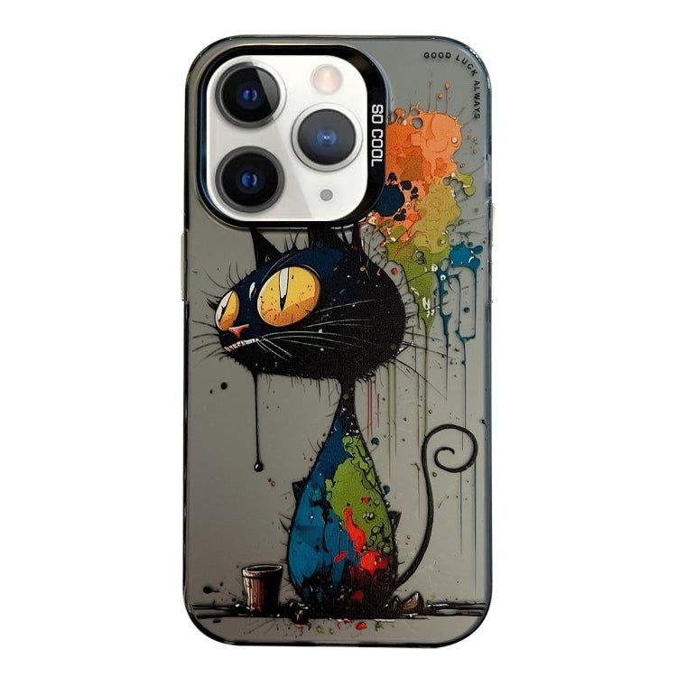 Pour iPhone 11 Pro Max Série de peinture à l'huile de motif animal PC + étui de téléphone en TPU, Series 10