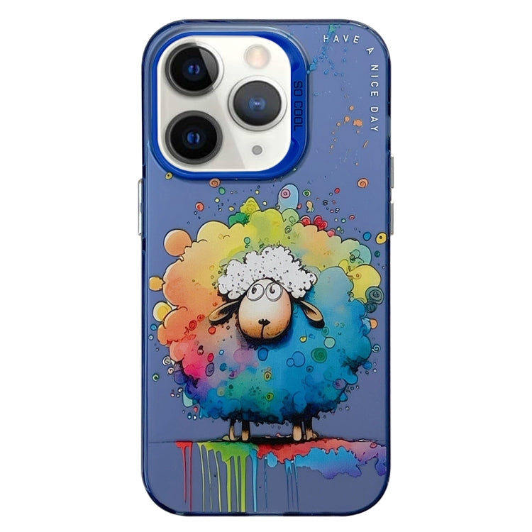 Pour iPhone 11 Pro Max Série de peinture à l'huile de motif animal PC + étui de téléphone en TPU, Series 10