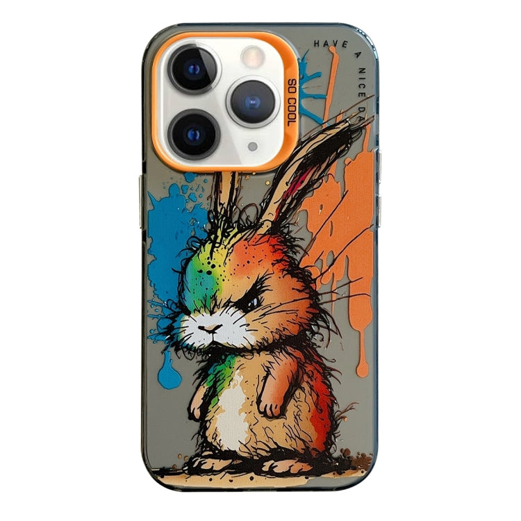 Pour iPhone 11 Pro Max Série de peinture à l'huile de motif animal PC + étui de téléphone en TPU, Series 10