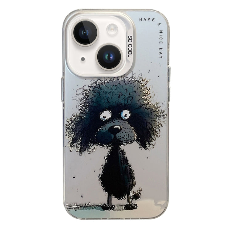 Série de peinture à l'huile de motif animal PC + étui de téléphone en TPU