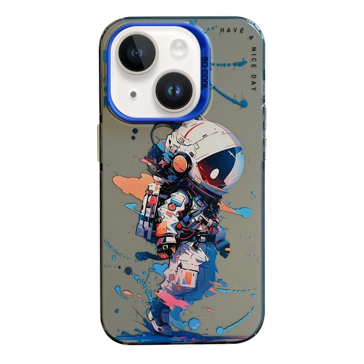 Pour iPhone 14 Plus Série de peinture à l'huile de motif animal PC + étui de téléphone en TPU, Series 21