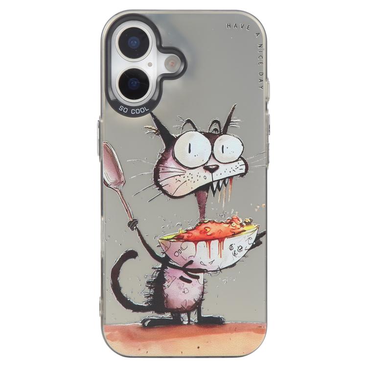 Série de peinture à l'huile de motifs animaliers en PC + coque en TPU, pour iPhone 15 Pro Max