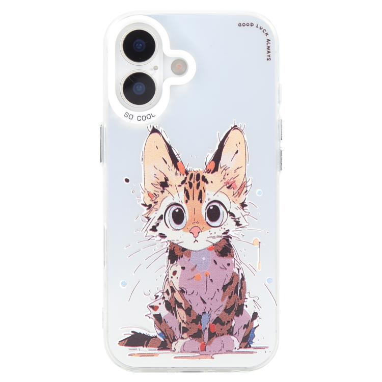 Série de peinture à l'huile de motifs animaliers en PC + coque en TPU, pour iPhone 15 Pro Max
