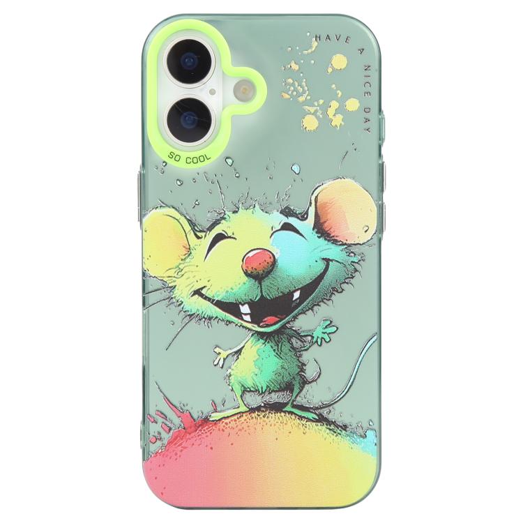 Série de peinture à l'huile de motifs animaliers en PC + coque en TPU, pour iPhone 15 Pro Max