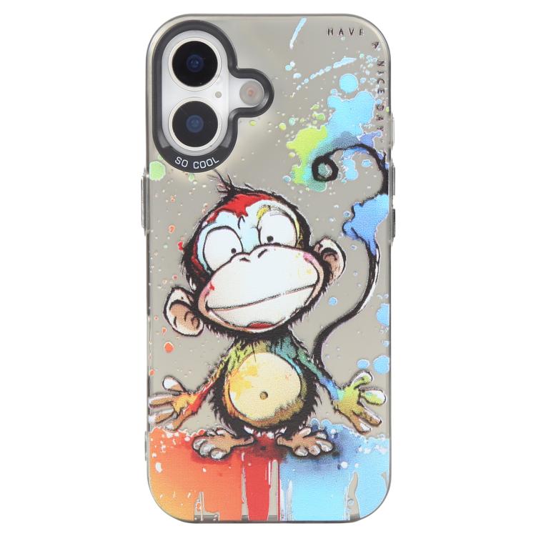 Série de peinture à l'huile de motifs animaliers en PC + coque en TPU, pour iPhone 15 Pro Max