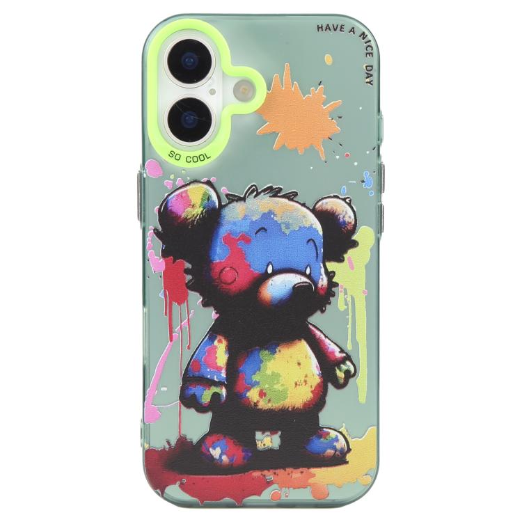 Série de peinture à l'huile de motifs animaliers en PC + coque en TPU, pour iPhone Air