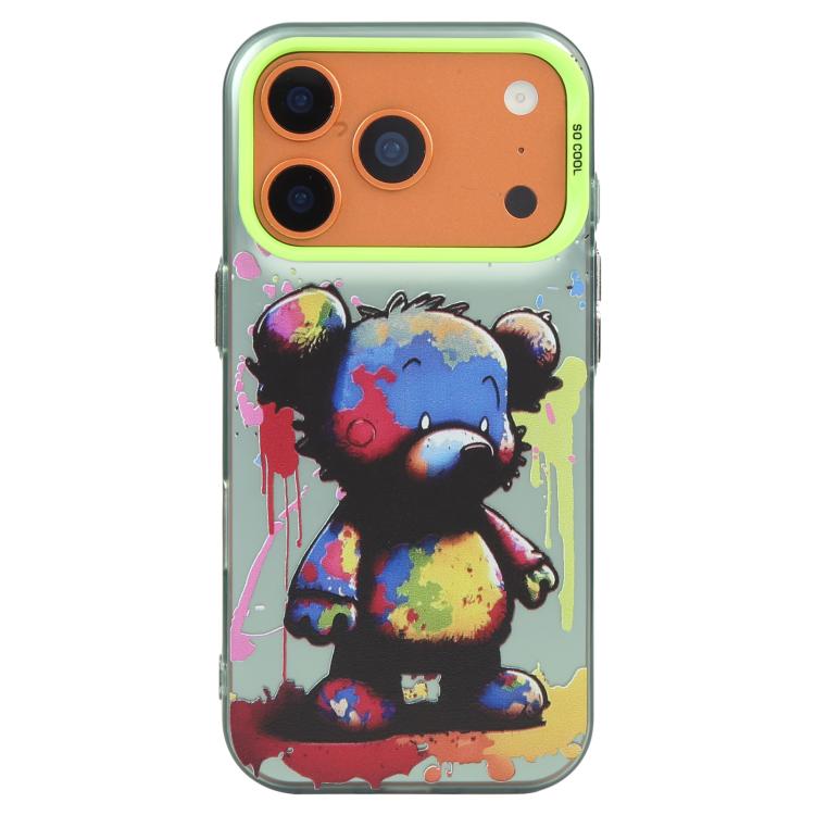 Série de peinture à l'huile de motifs animaliers en PC + coque en TPU, pour iPhone 17