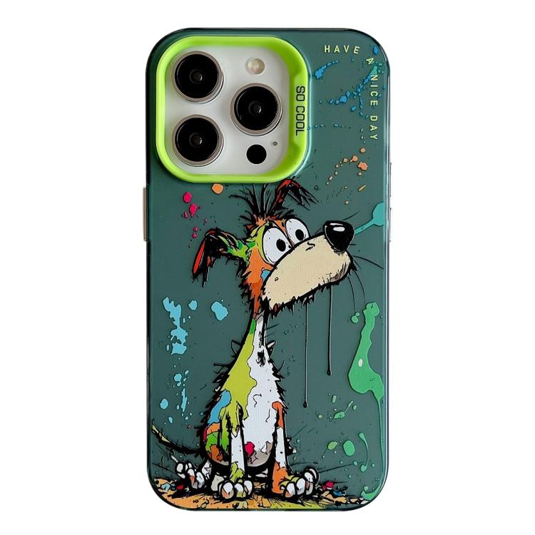 Série de peinture à l'huile de motif animal PC + étui de téléphone en TPU, For iPhone 17 Pro