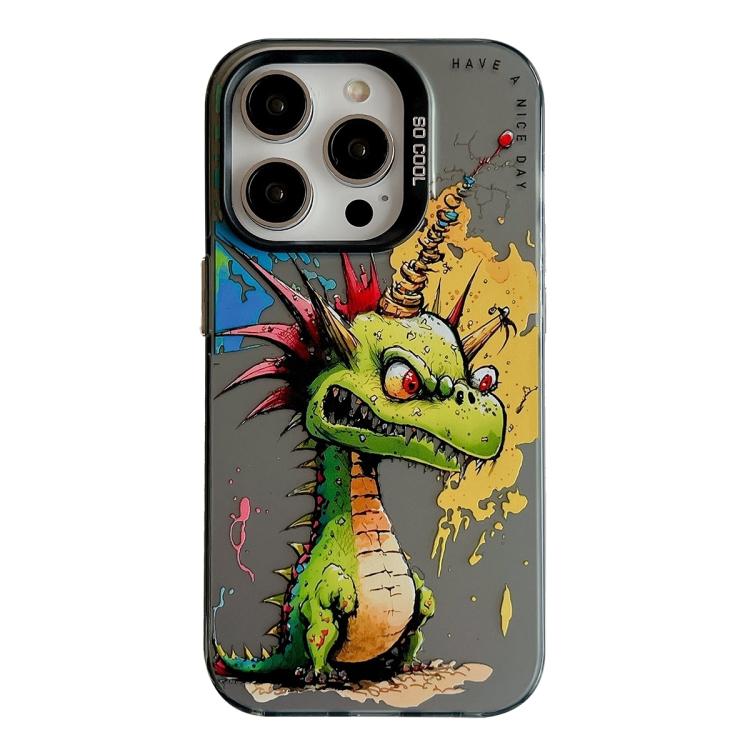 Série de peinture à l'huile de motif animal PC + étui de téléphone en TPU, For iPhone 17 Pro