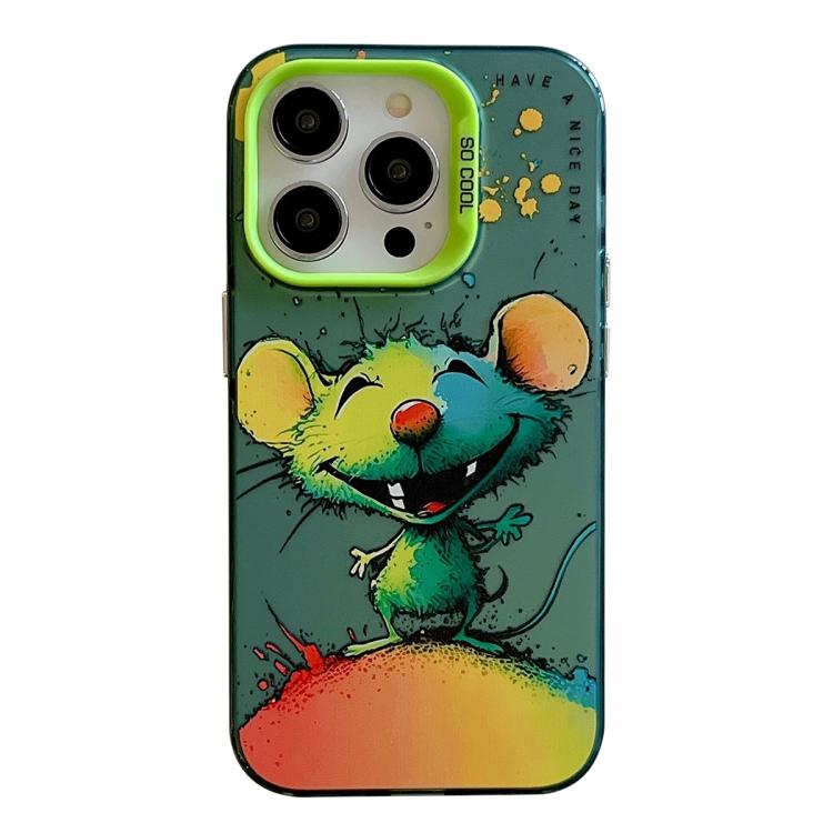 Série de peinture à l'huile de motif animal PC + étui de téléphone en TPU, For iPhone 17 Pro