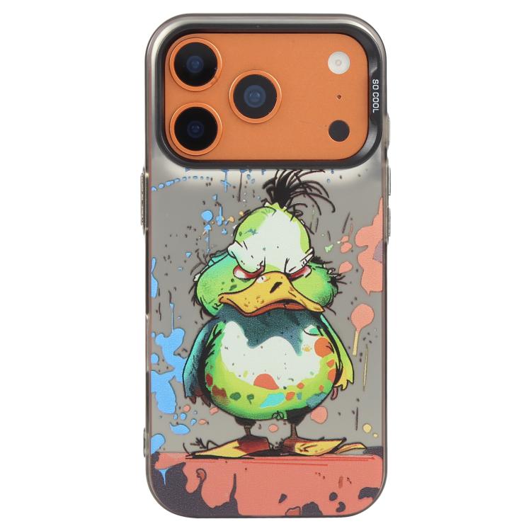 Série de peinture à l'huile de motifs animaliers en PC + coque en TPU, pour iPhone 17