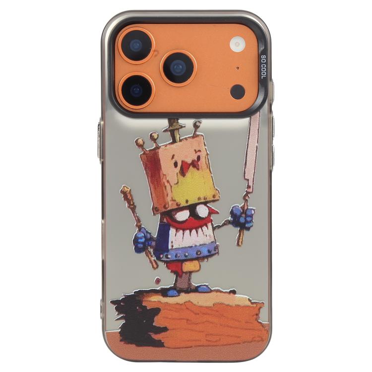 Série de peinture à l'huile de motifs animaliers en PC + coque en TPU, pour iPhone 17