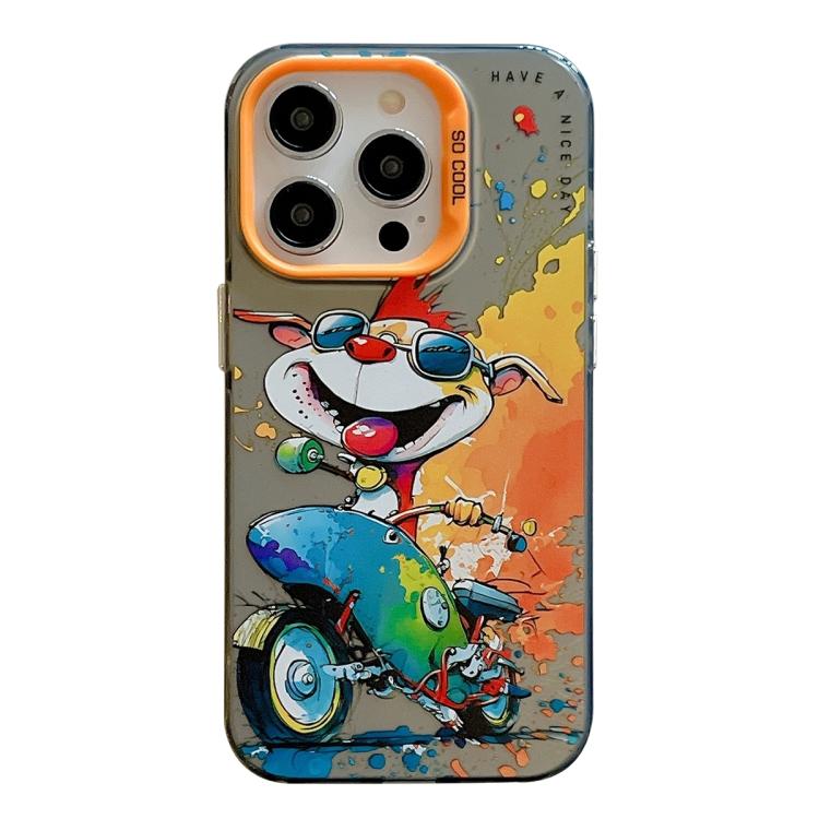 Série de peinture à l'huile de motif animal PC + étui de téléphone en TPU, For iPhone 17 Pro