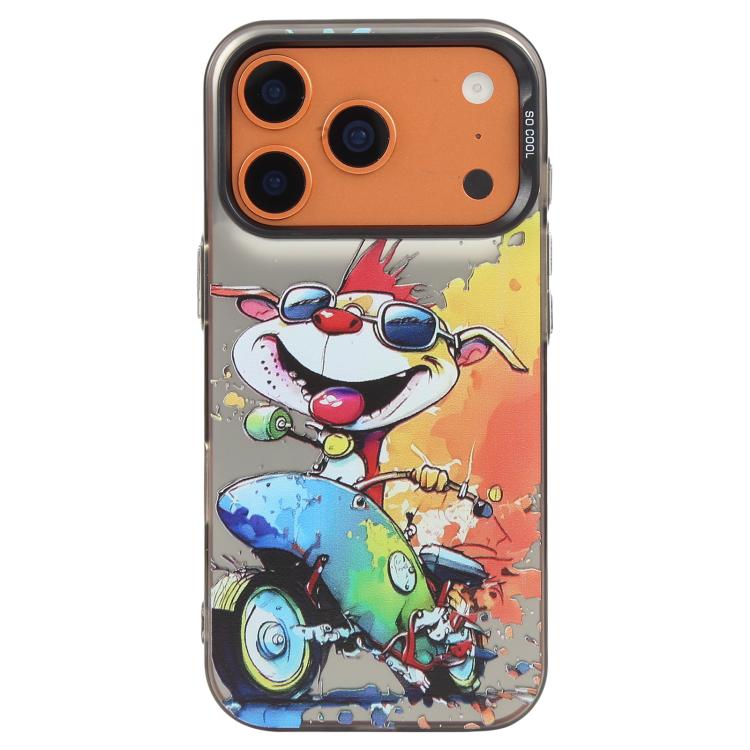 Série de peinture à l'huile de motifs animaliers en PC + coque en TPU, pour iPhone 17