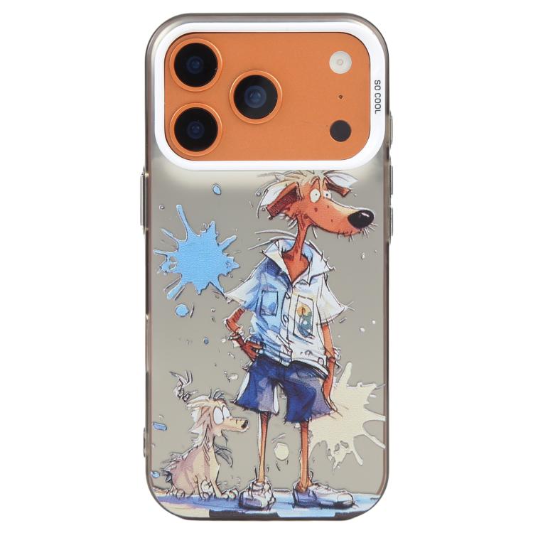 Série de peinture à l'huile de motifs animaliers en PC + coque en TPU, pour iPhone 17