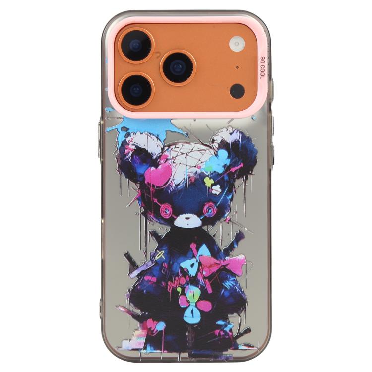 Série de peinture à l'huile de motifs animaliers en PC + coque en TPU, pour iPhone 17