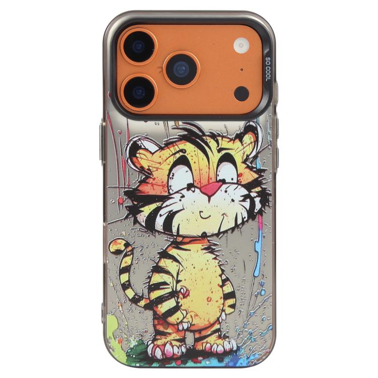 Série de peinture à l'huile de motifs animaliers en PC + coque en TPU, pour iPhone 17 Pro