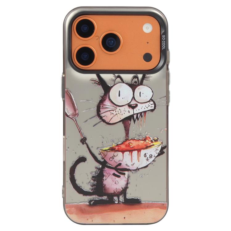 Série de peinture à l'huile de motifs animaliers en PC + coque en TPU, pour iPhone 17 Pro