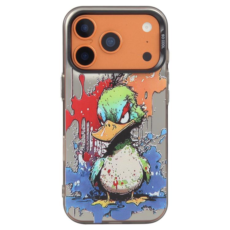 Série de peinture à l'huile de motifs animaliers en PC + coque en TPU, pour iPhone 17 Pro