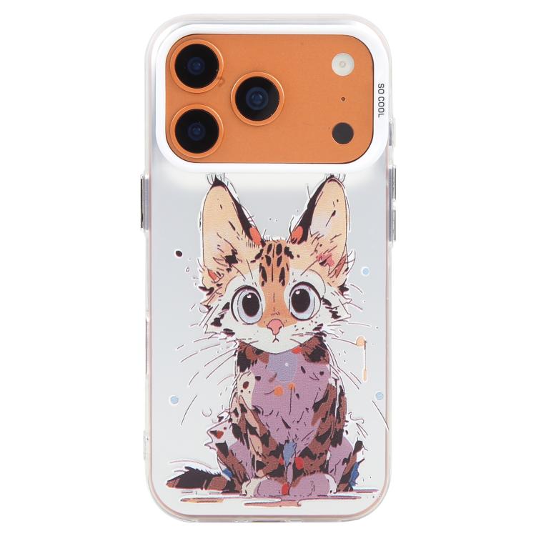Série de peinture à l'huile de motifs animaliers en PC + coque en TPU, pour iPhone 17 Pro