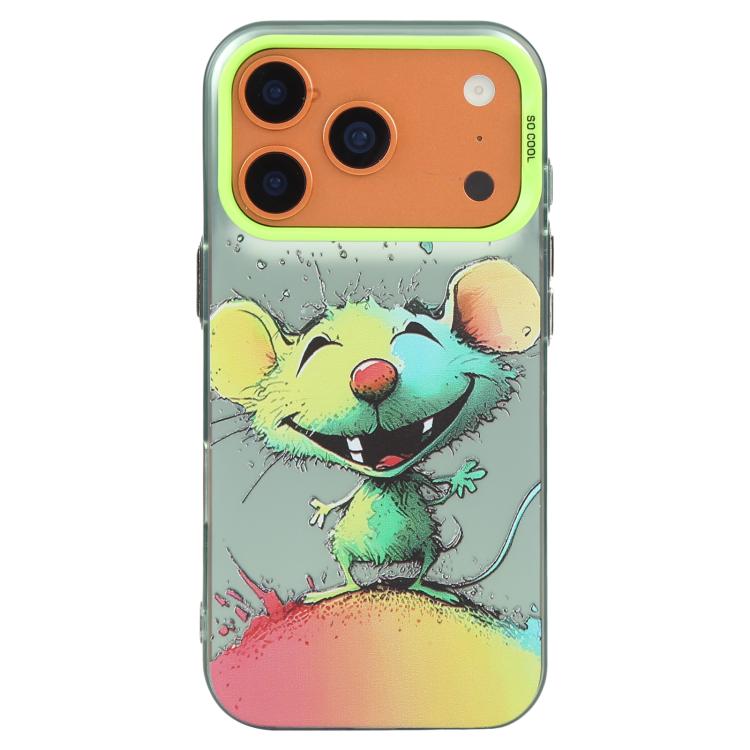 Série de peinture à l'huile de motifs animaliers en PC + coque en TPU, pour iPhone 17 Pro
