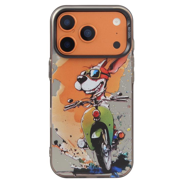 Série de peinture à l'huile de motifs animaliers en PC + coque en TPU, pour iPhone 17 Pro