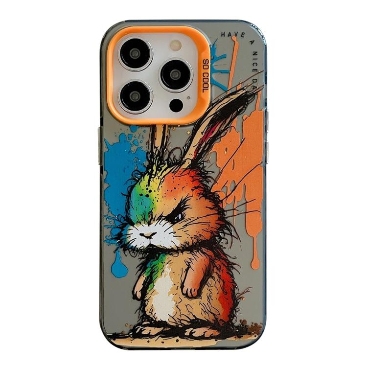 Série de peinture à l'huile de motif animal PC + étui de téléphone en TPU, For iPhone 17 Pro Max