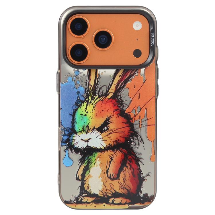 Série de peinture à l'huile de motifs animaliers en PC + coque en TPU, pour iPhone 17 Pro