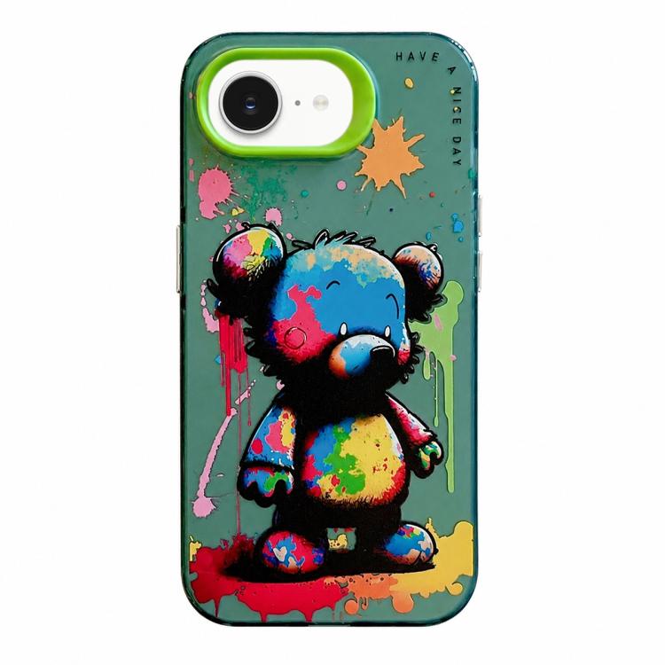 Série de peinture à l'huile de motifs animaliers en PC + coque en TPU, pour iPhone 17