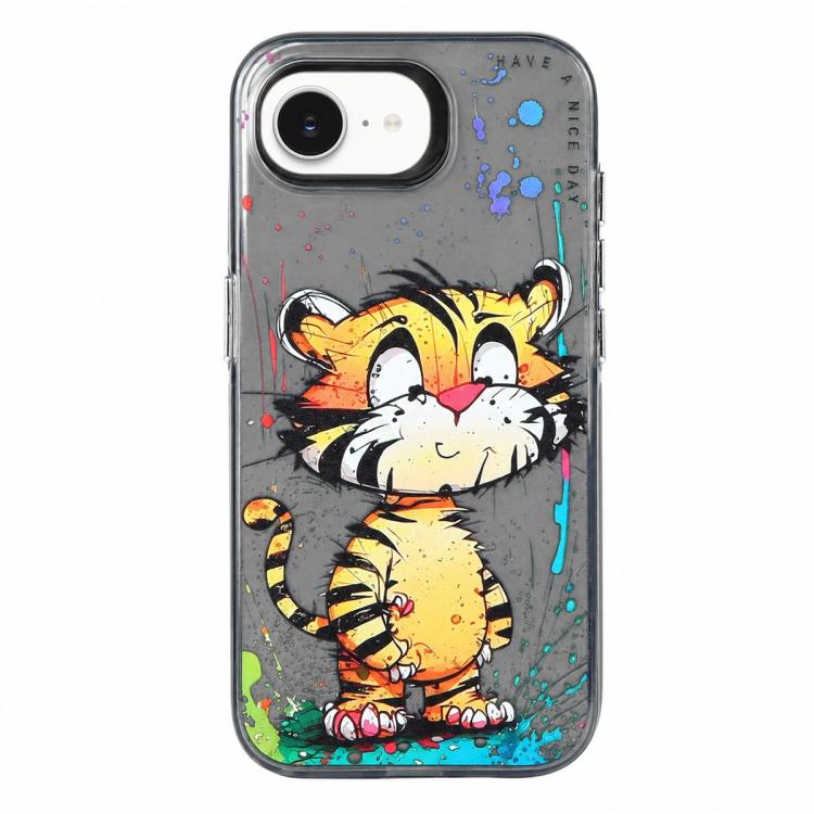 Série de peinture à l'huile de motifs animaliers en PC + coque en TPU, pour iPhone 17