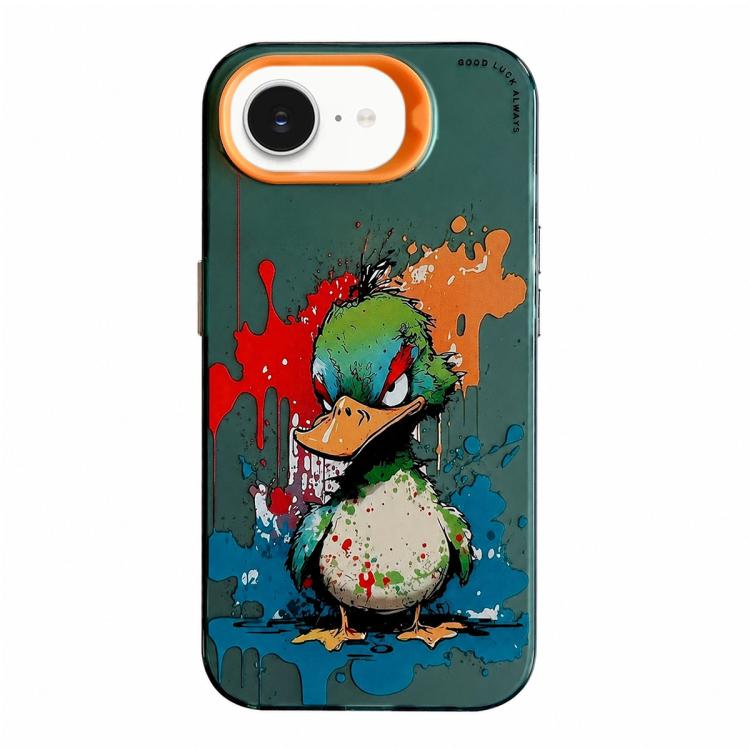 Série de peinture à l'huile de motifs animaliers en PC + coque en TPU, pour iPhone 17