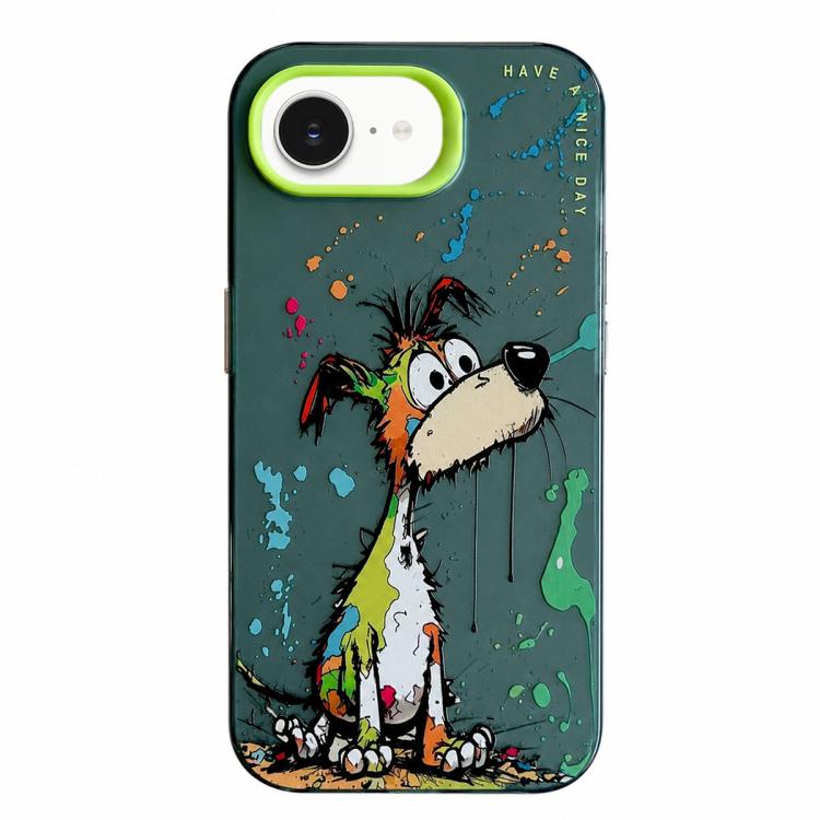 Série de peinture à l'huile de motifs animaliers en PC + coque en TPU, pour iPhone 17