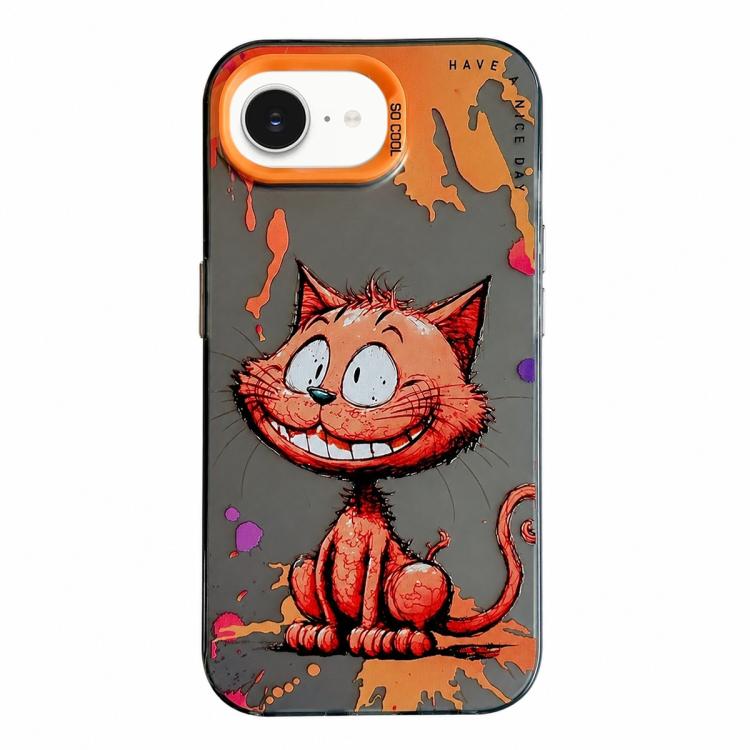Série de peinture à l'huile de motifs animaliers en PC + coque en TPU, pour iPhone 17