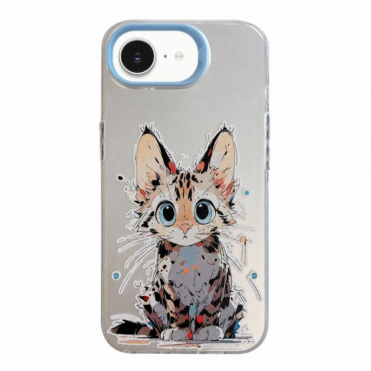 Série de peinture à l'huile de motifs animaliers en PC + coque en TPU, pour iPhone 17
