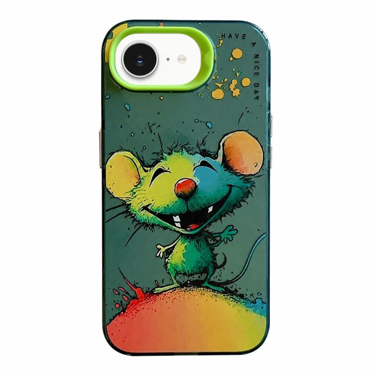 Série de peinture à l'huile de motifs animaliers en PC + coque en TPU, pour iPhone 17
