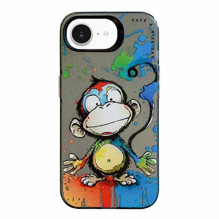 Série de peinture à l'huile de motifs animaliers en PC + coque en TPU, pour iPhone 17