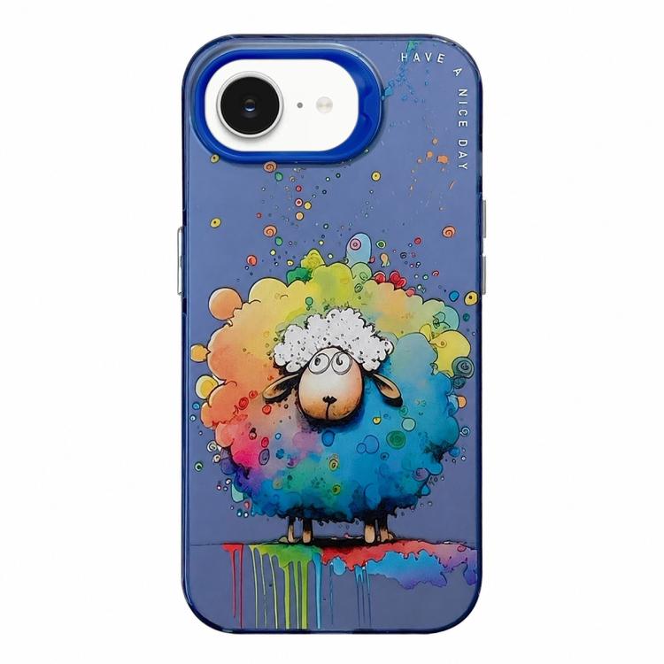 Série de peinture à l'huile de motifs animaliers en PC + coque en TPU, pour iPhone 17