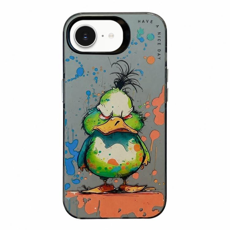 Série de peinture à l'huile de motifs animaliers en PC + coque en TPU, pour iPhone 17