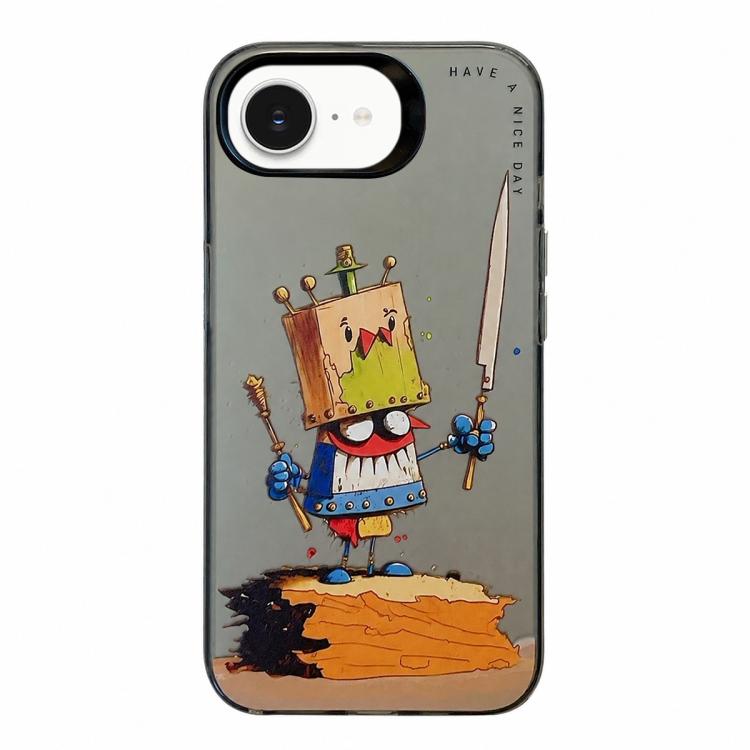 Série de peinture à l'huile de motifs animaliers en PC + coque en TPU, pour iPhone 17
