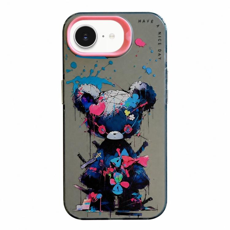Série de peinture à l'huile de motifs animaliers en PC + coque en TPU, pour iPhone 17