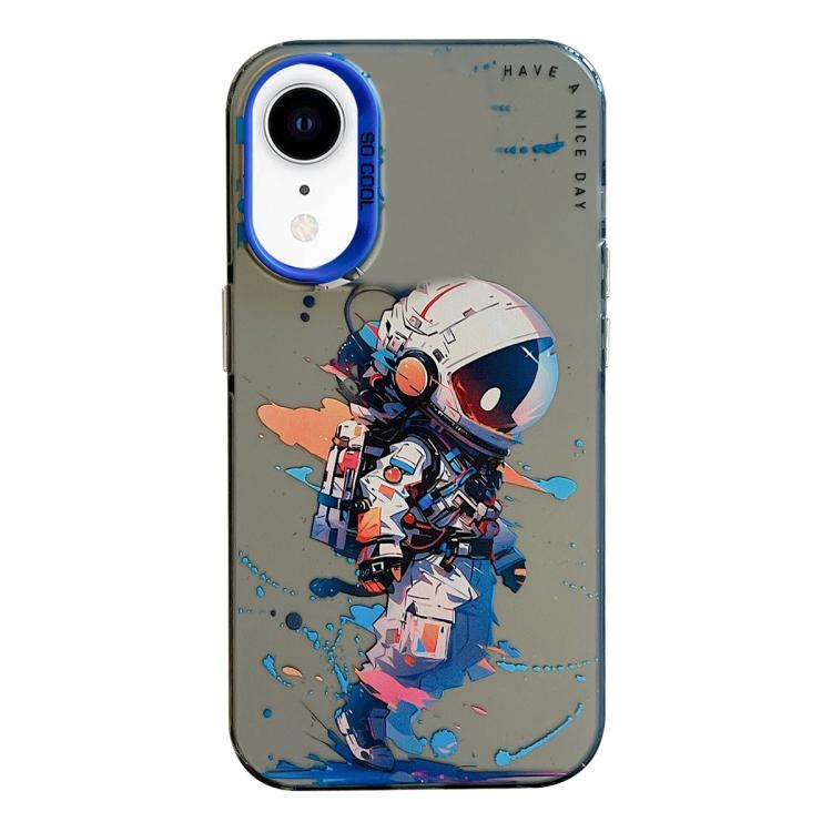 Série de peinture à l'huile de motif animal PC + étui de téléphone en TPU, For iPhone XR