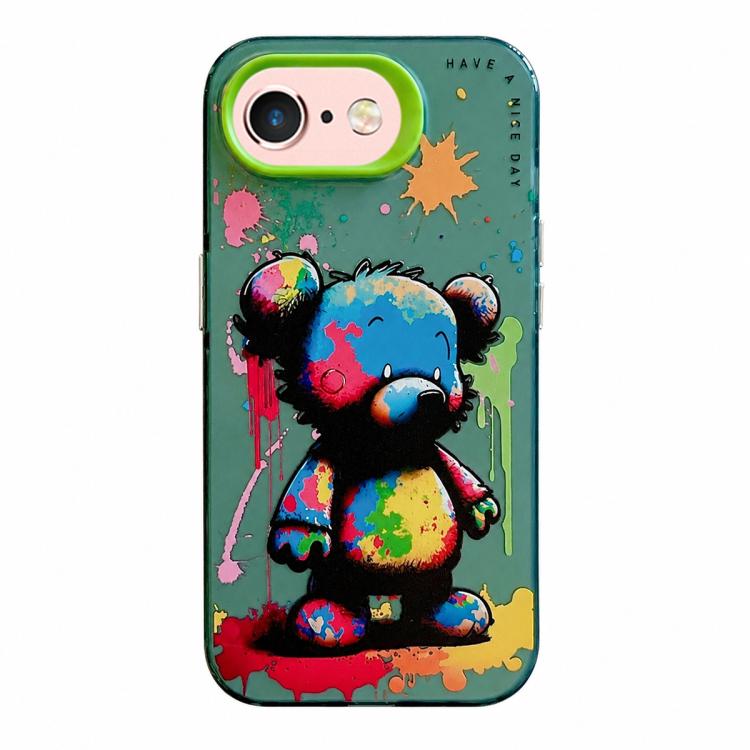 Série de peinture à l'huile de motif animal PC + étui de téléphone en TPU, For iPhone 6s / 6