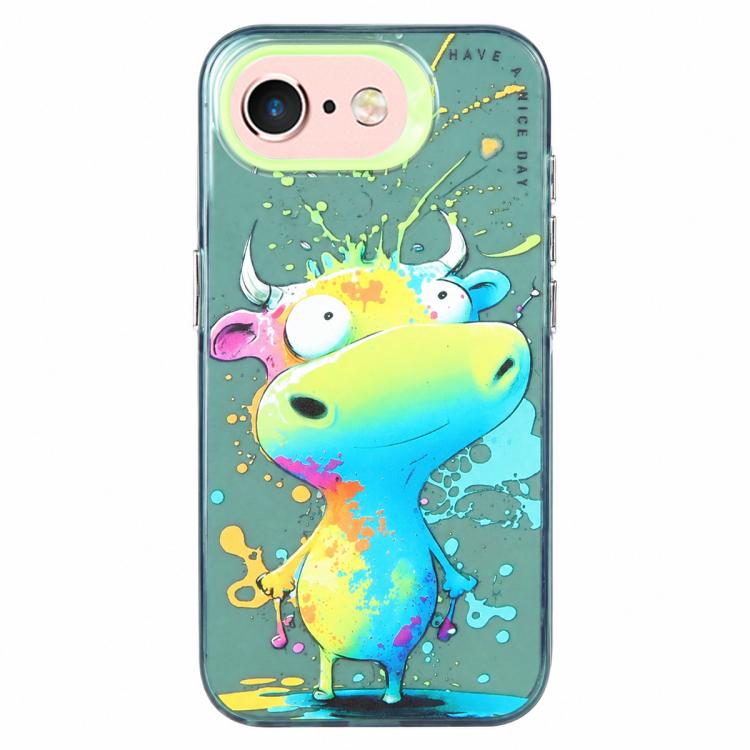 Série de peinture à l'huile de motif animal PC + étui de téléphone en TPU, For iPhone 6s / 6