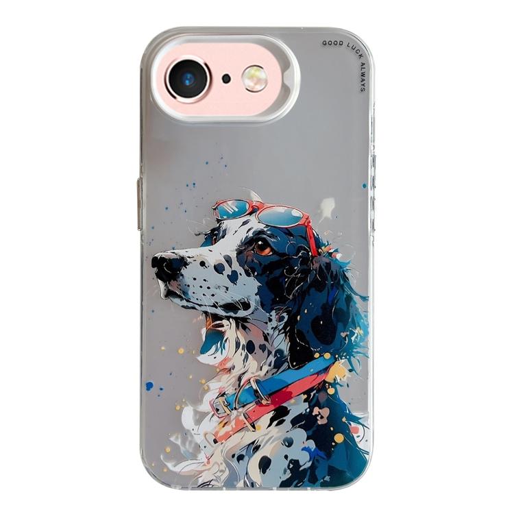 Série de peinture à l'huile de motif animal PC + étui de téléphone en TPU, For iPhone 6s / 6